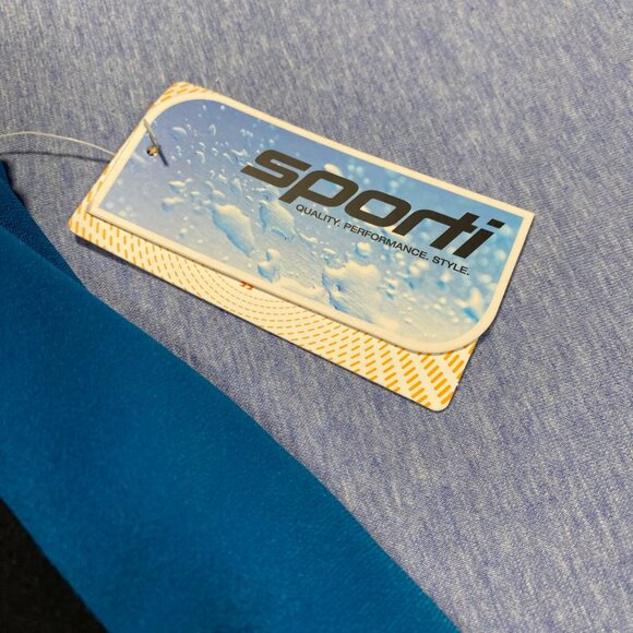 Sporti Womens Scoop Neck Unitard Swimsuit Size 18 Black/Blue - Picture 4 of 8